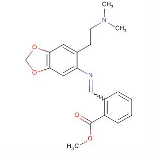 Benzoic acid,2-[[[6-[2-(dimethylamino)ethyl]-1,3-benzodioxol-5-yl]imino]methyl]-,methyl ester molecular structure