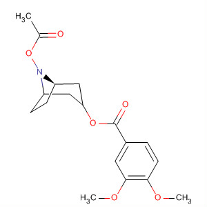Benzoic acid, 3,4-dimethoxy-, 8-(acetyloxy)-8-azabicyclo[3.2.1]oct-3-ylester, endo- molecular structure