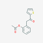 2-ACETOXYBENZYL 2-THIENYL KETONE molecular structure