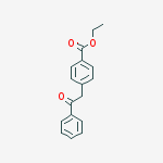ETHYL 4-(2-OXO-2-PHENYLETHYL)BENZOATE molecular structure
