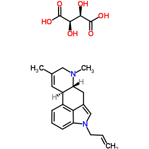 6,8-dimethyl-1-(prop-2-en-1-yl)ergoline 2,3-dihydroxybutanedioate (1:1) molecular structure