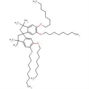 1,1'-Spirobi[1H-indene],2,2',3,3'-tetrahydro-3,3,3',3'-tetramethyl-5,5',6,6'-tetrakis(octyloxy)- molecular structure
