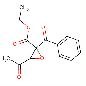 Oxiranecarboxylic acid, 3-acetyl-2-benzoyl-, ethyl ester, cis- molecular structure