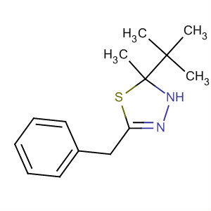 1,3,4-Thiadiazole,2-(1,1-dimethylethyl)-2,3-dihydro-2-methyl-5-(phenylmethyl)- molecular structure