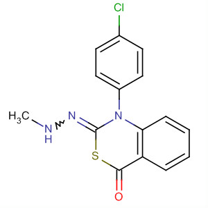 4H-3,1-Benzothiazin-4-one, 1-(4-chlorophenyl)-1,2-dihydro-,methylhydrazone