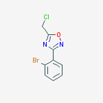 3-(2-bromophenyl)-5-(chloromethyl)-1,2,4-oxadiazole molecular structure