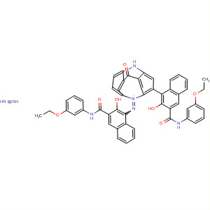 2-Naphthalenecarboxamide,4,4'-[(9,10-dihydro-9-oxo-2,7-acridinediyl)bis(azo)]bis[N-(3-ethoxyphenyl)-3-hydroxy- molecular structure