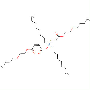 5,10,13-Trioxa-7-thia-6-stannaheptadec-2-enoic acid,6,6-dioctyl-4,9-dioxo-, 2-butoxyethyl ester, (Z)- molecular structure