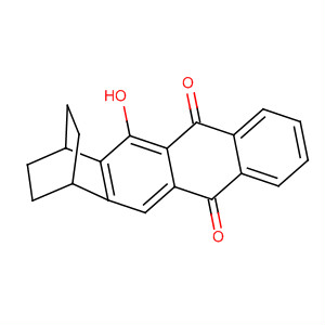 1,4-Ethanonaphthacene-6,11-dione, 1,2,3,4-tetrahydro-5-hydroxy- molecular structure