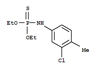 O,O-diethyl (3-chloro-4-methylphenyl)phosphoramidothioate molecular structure