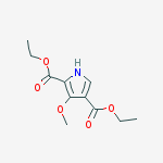 Diethyl 3-methoxy-1h-pyrrole-2,4-dicarboxylate molecular structure