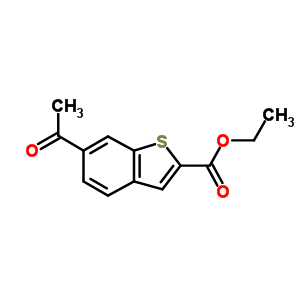 ethyl 6-acetylbenzothiophene-2-carboxylate molecular structure