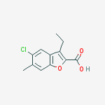 5-Chloro-3-ethyl-6-methylbenzofuran-2-carboxylic acid
