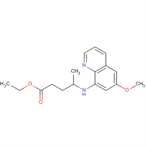 Pentanoic acid, 4-[(6-methoxy-8-quinolinyl)amino]-, ethyl ester molecular structure