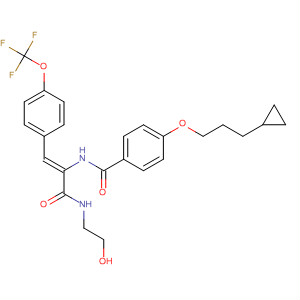Benzamide,4-(3-cyclopropylpropoxy)-N-[(1Z)-1-[[(2-hydroxyethyl)amino]carbonyl]-2-[4-(trifluoromethoxy)phenyl]ethenyl]-
