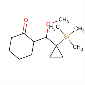 Cyclohexanone, 2-[methoxy[1-(trimethylsilyl)cyclopropyl]methyl]- molecular structure
