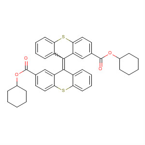 9H-Thioxanthene-2-carboxylic acid,9-[2-[(cyclohexyloxy)carbonyl]-9H-thioxanthen-9-ylidene]-, cyclohexylester molecular structure