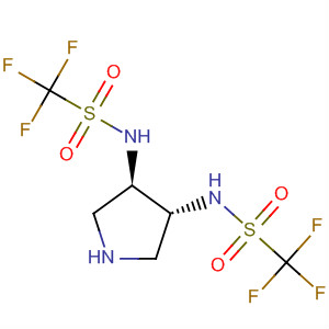 Methanesulfonamide,N,N'-(3R,4R)-3,4-pyrrolidinediylbis[1,1,1-trifluoro- molecular structure