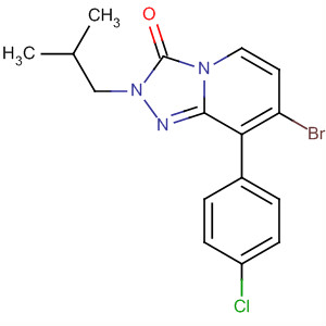 1,2,4-Triazolo[4,3-a]pyridin-3(2H)-one,7-bromo-8-(4-chlorophenyl)-2-(2-methylpropyl)-