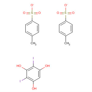 1,3,5-Benzenetriol, 2,4-diiodo-, 1,5-bis(4-methylbenzenesulfonate) molecular structure