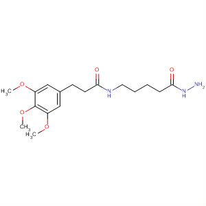 Pentanoic acid, 5-[[1-oxo-3-(3,4,5-trimethoxyphenyl)propyl]amino]-,hydrazide