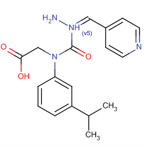 Glycine, N-[3-(1-methylethyl)phenyl]-,(2E)-2-(4-pyridinylmethylene)hydrazide molecular structure