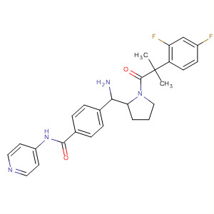Benzamide,4-[amino[1-[2-(2,4-difluorophenyl)-2-methyl-1-oxopropyl]-2-pyrrolidinyl]methyl]-N-4-pyridinyl-