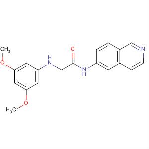 Acetamide, 2-[(3,5-dimethoxyphenyl)amino]-N-6-isoquinolinyl- molecular structure