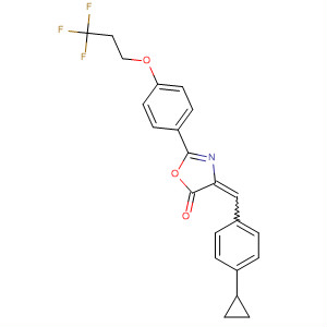5(4H)-Oxazolone,4-[(4-cyclopropylphenyl)methylene]-2-[4-(3,3,3-trifluoropropoxy)phenyl]-
