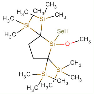 Silacyclopentane-1-selenol, 1-methoxy-2,2,5,5-tetrakis(trimethylsilyl)- molecular structure