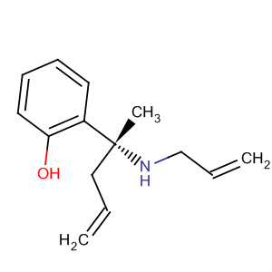 Phenol, 2-[(1R)-1-methyl-1-(2-propen-1-ylamino)-3-buten-1-yl]- molecular structure