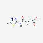 (2E)-4-[(5-Methyl-1,3,4-thiadiazol-2-yl)amino]-4-oxobut-2-enoic acid molecular structure