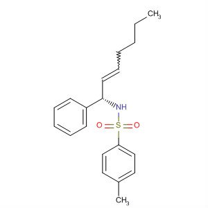 Benzenesulfonamide, 4-methyl-N-[(1S)-1-phenyl-2-hepten-1-yl]- molecular structure