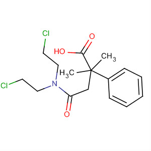 Benzenepropanoic acid,a-[2-[bis(2-chloroethyl)amino]-2-oxoethyl]-a-methyl- molecular structure
