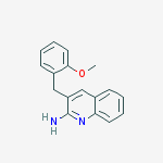 2-Quinolinamine, 3-[(2-methoxyphenyl)methyl]- molecular structure