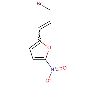 Furan, 2-(3-bromo-1-propenyl)-5-nitro- molecular structure