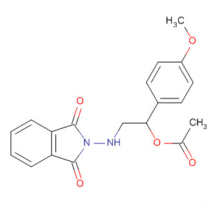 1H-Isoindole-1,3(2H)-dione,2-[[2-(acetyloxy)-2-(4-methoxyphenyl)ethyl]amino]- molecular structure
