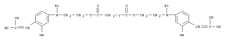 bis[2-[[4-(2,2-dicyanovinyl)-3-methylphenyl]ethylamino]ethyl] azelate molecular structure