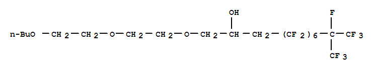 1-[2-(2-butoxyethoxy)ethoxy]-4,4,5,5,6,6,7,7,8,8,9,9,10,11,11,11-hexadecafluoro-10-(trifluoromethyl)undecan-2-ol molecular structure