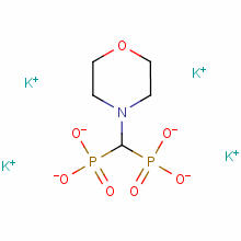 (morpholinomethylene)bisphosphonic acid, potassium salt molecular structure