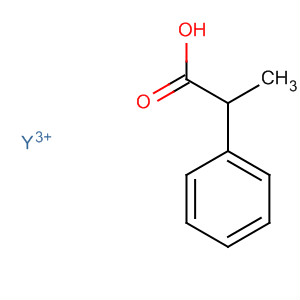 Benzenepropanoic acid, yttrium(3+) salt molecular structure