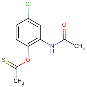 Ethanethioic acid, S-[2-(acetylamino)-4-chlorophenyl] ester molecular structure
