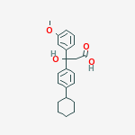 PHENYLPROPANOIC ACID SS-(4-CYCLOHEXYLPHENYL)-SS-HYDROXY-3-METHOXY-,(+-)-