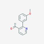 2-(3-methoxyphenyl)nicotinaldehyde molecular structure