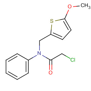 Acetamide, 2-chloro-N-[(5-methoxy-2-thienyl)methyl]-N-phenyl- molecular structure