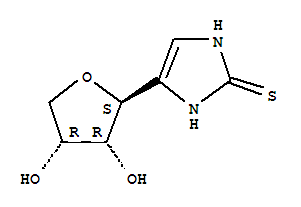 4-(beta-erythrofuranosyl)imidazoline-2-thione molecular structure