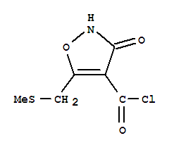 4-Isoxazolecarbonylchloride, 2,3-dihydro-5-[(methylthio)methyl]-3-oxo-