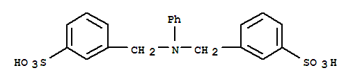 N,N-bis(3-sulfobenzyl)aniline molecular structure